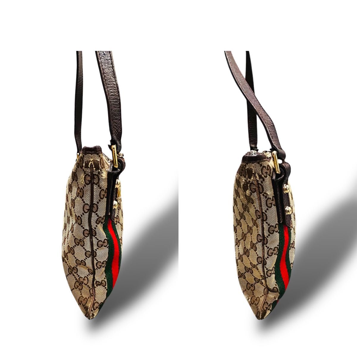 GUCCI グッチ GGキャンバス シェリーライン ショルダーバッグ GUCCI グッチ GGキャンバス シェリーライン ショルダーバッグ