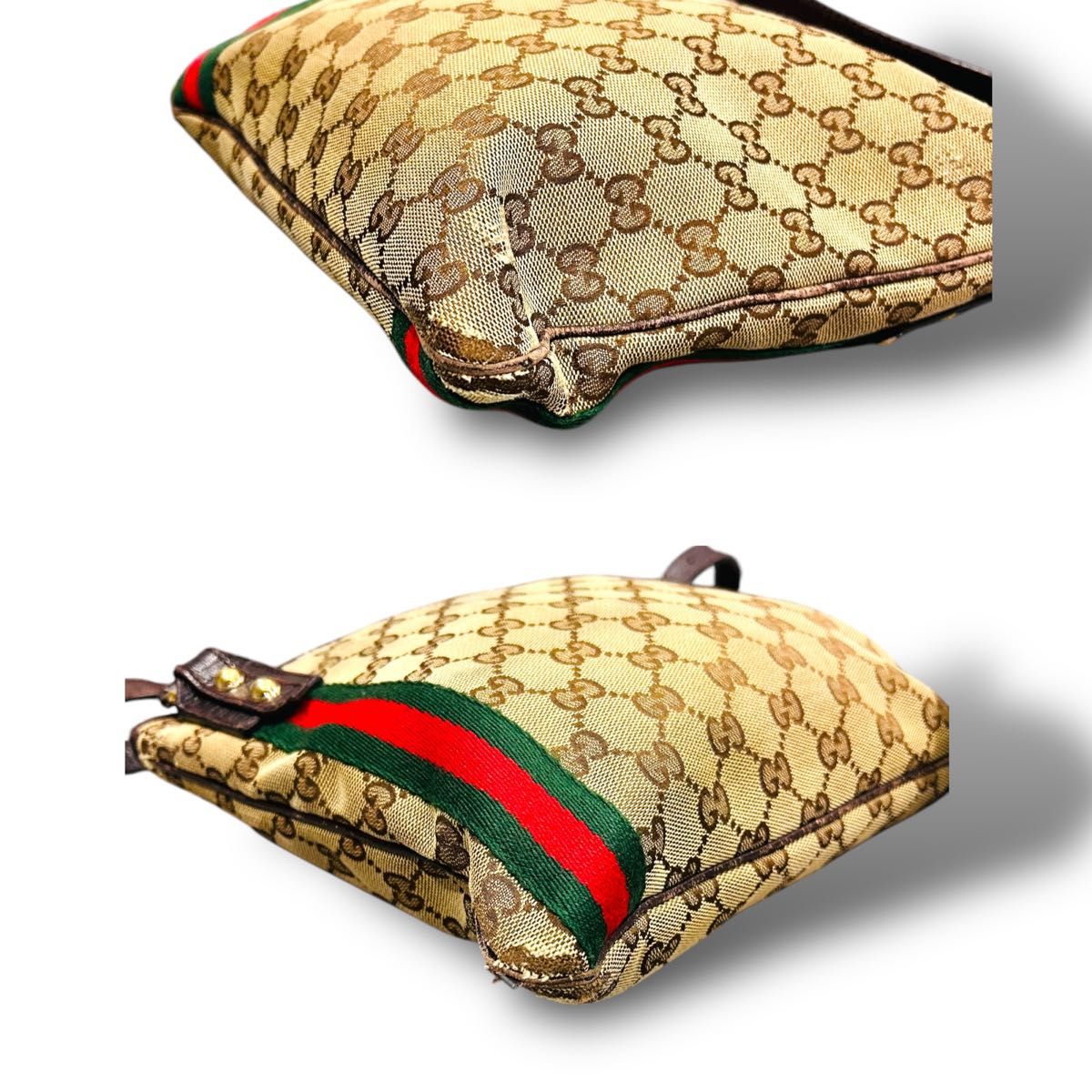 GUCCI グッチ GGキャンバス シェリーライン ショルダーバッグ GUCCI グッチ GGキャンバス シェリーライン ショルダーバッグ