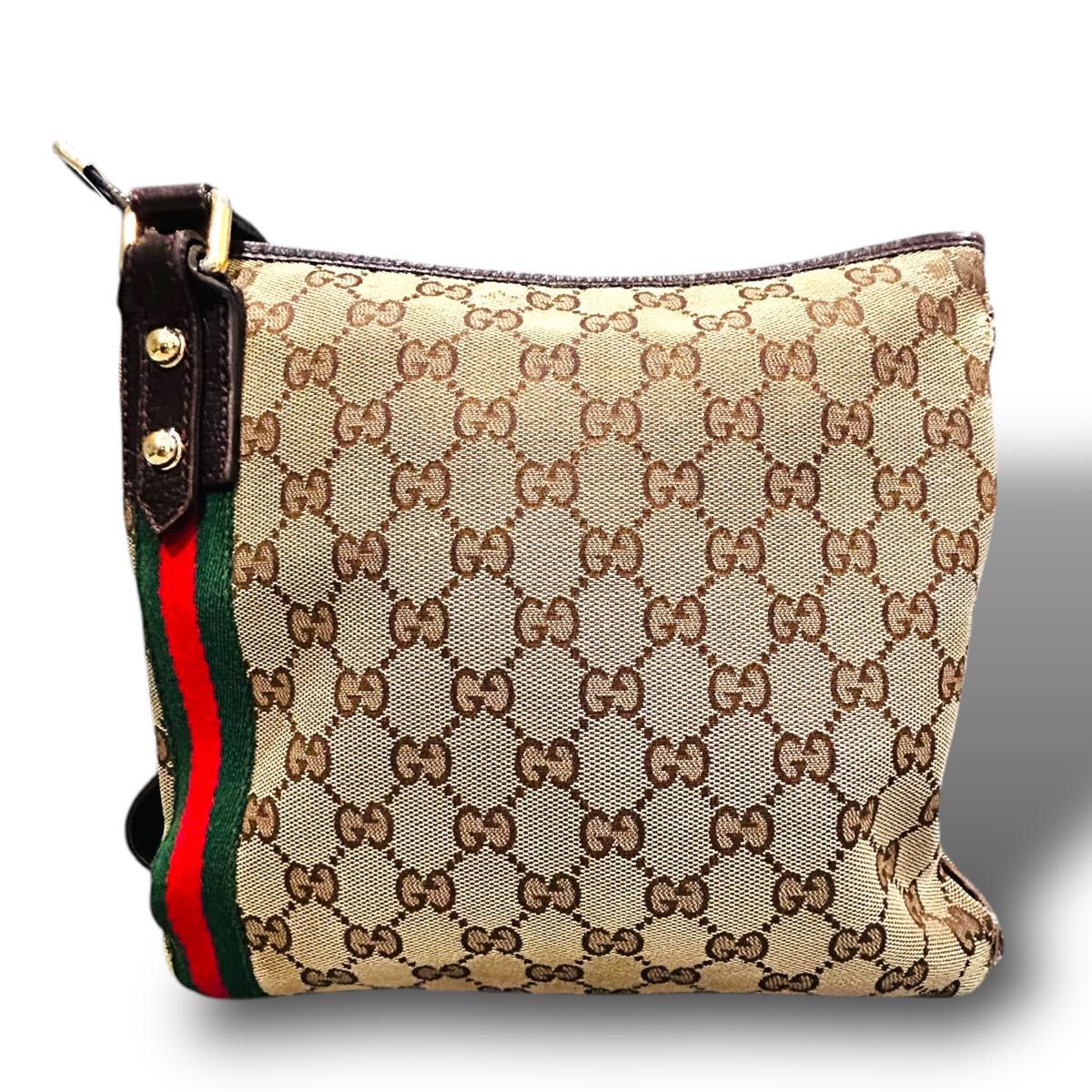 GUCCI グッチ GGキャンバス シェリーライン ショルダーバッグ GUCCI グッチ GGキャンバス シェリーライン ショルダーバッグ