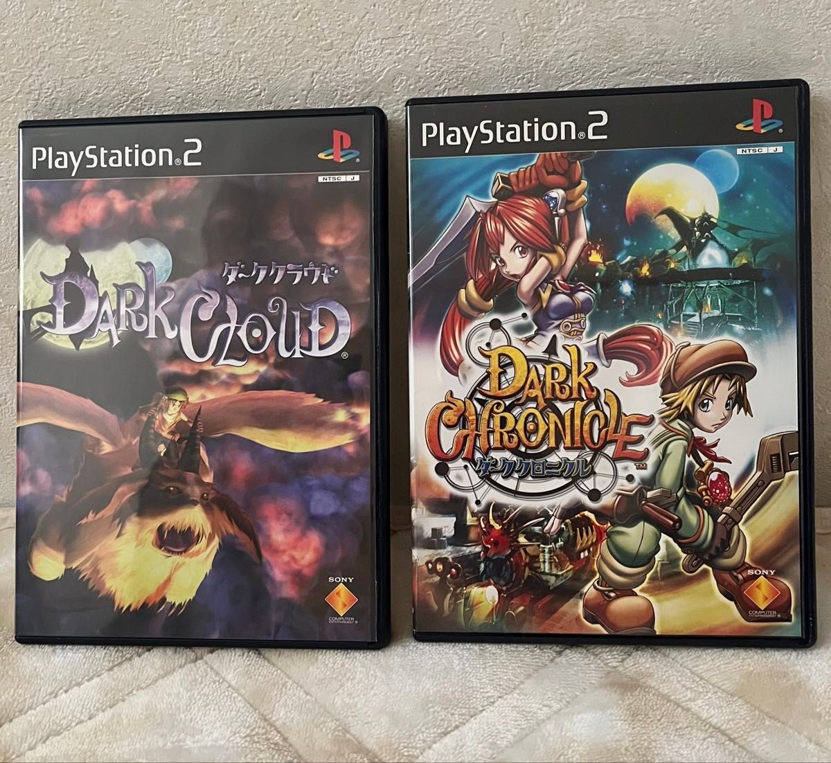 PS2 ダーククラウド」「PS2 ダーククロニクル 説明書なし」2本 PS2 ダーククラウド」「PS2 ダーククロニクル 説明書なし」2本