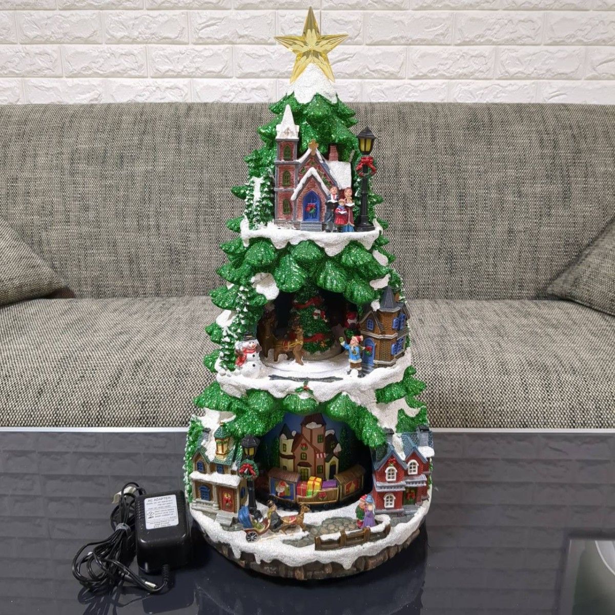美品】コストコLEDアニメティット クリスマスツリー オルゴール 美品】コストコLEDアニメティット クリスマスツリー オルゴール