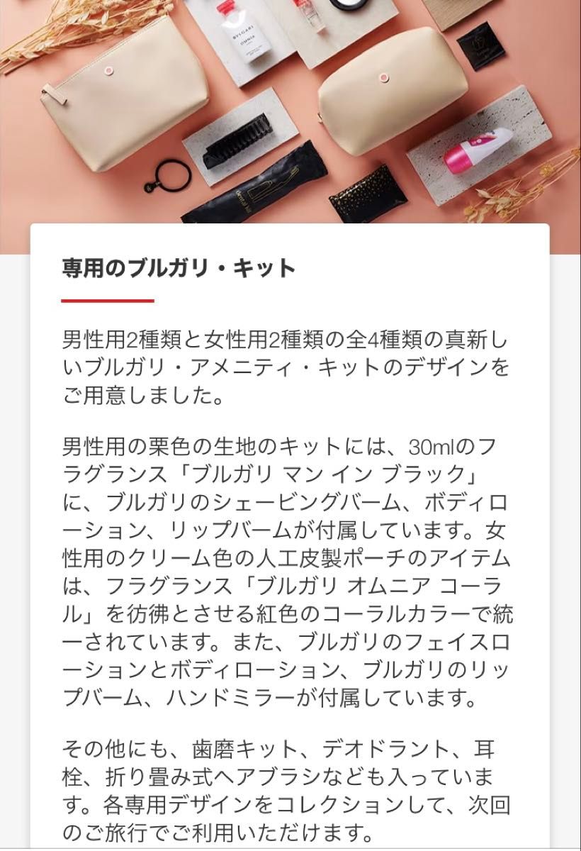 未開封 エミレーツ航空 ビジネスクラスアメニティ 男性&女性用 未開封 エミレーツ航空 ビジネスクラスアメニティ 男性&女性用