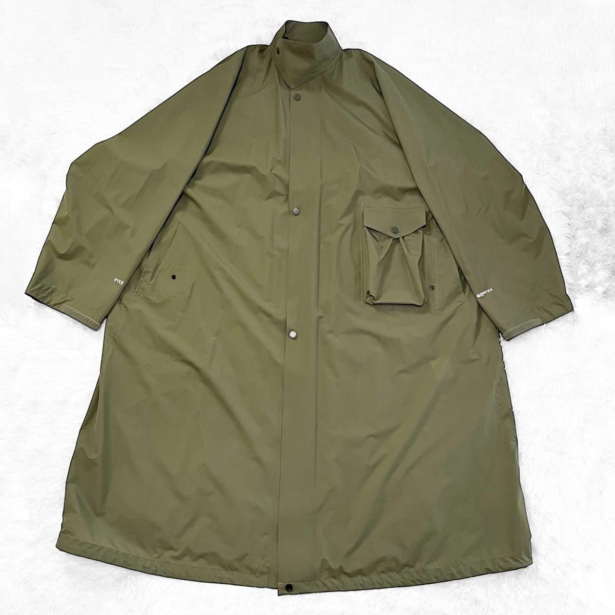 HYKE ハイク PERTEX MILITARY COAT 21SS サイズ4 オリーブ HYKE ハイク PERTEX MILITARY COAT 21SS サイズ4 オリーブ