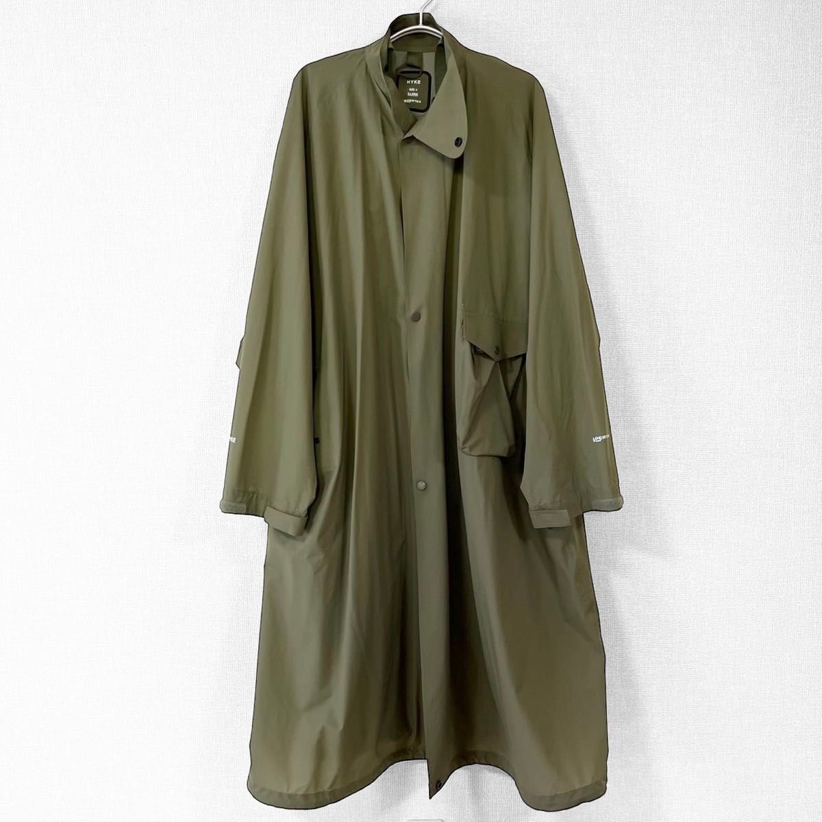 HYKE ハイク PERTEX MILITARY COAT 21SS サイズ4 オリーブ HYKE ハイク PERTEX MILITARY COAT 21SS サイズ4 オリーブ