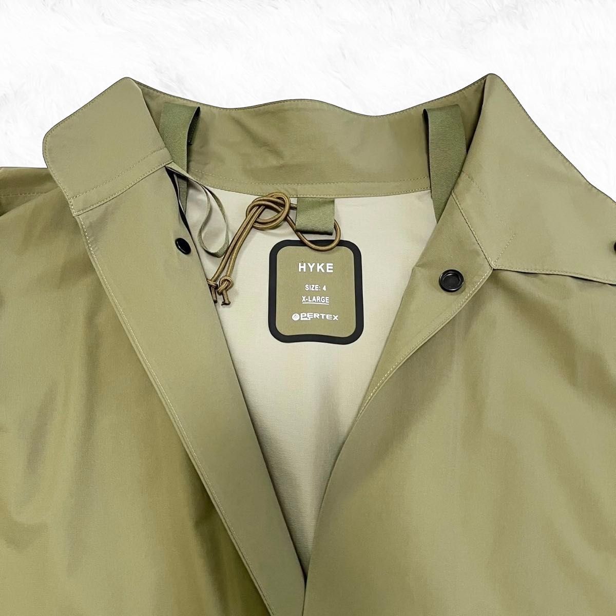 HYKE ハイク PERTEX MILITARY COAT 21SS サイズ4 オリーブ HYKE ハイク PERTEX MILITARY COAT 21SS サイズ4 オリーブ