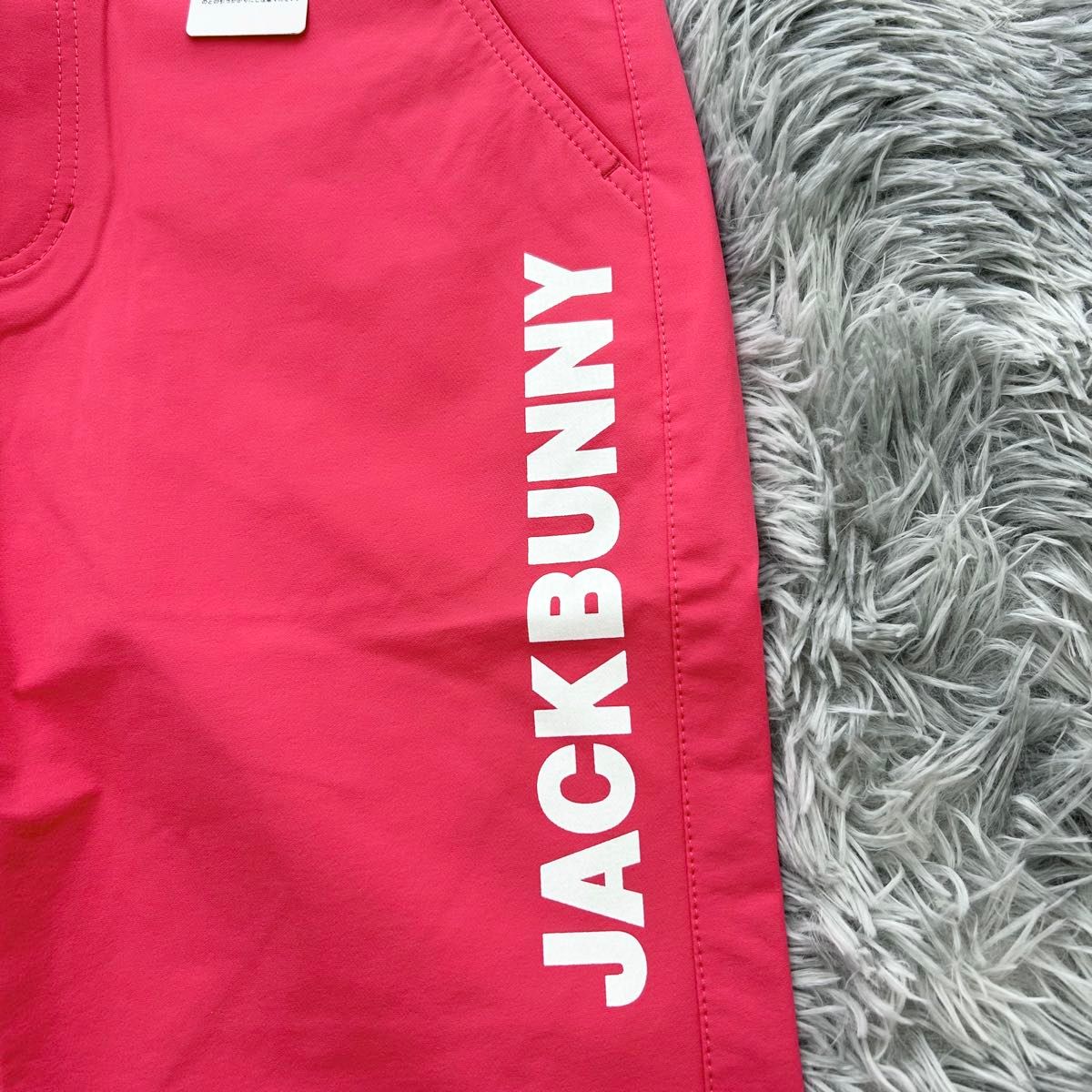 新品 ジャックバニー パンツ ストレッチ ピンク ウエストゴム 春 新品 ジャックバニー パンツ ストレッチ ピンク ウエストゴム 春