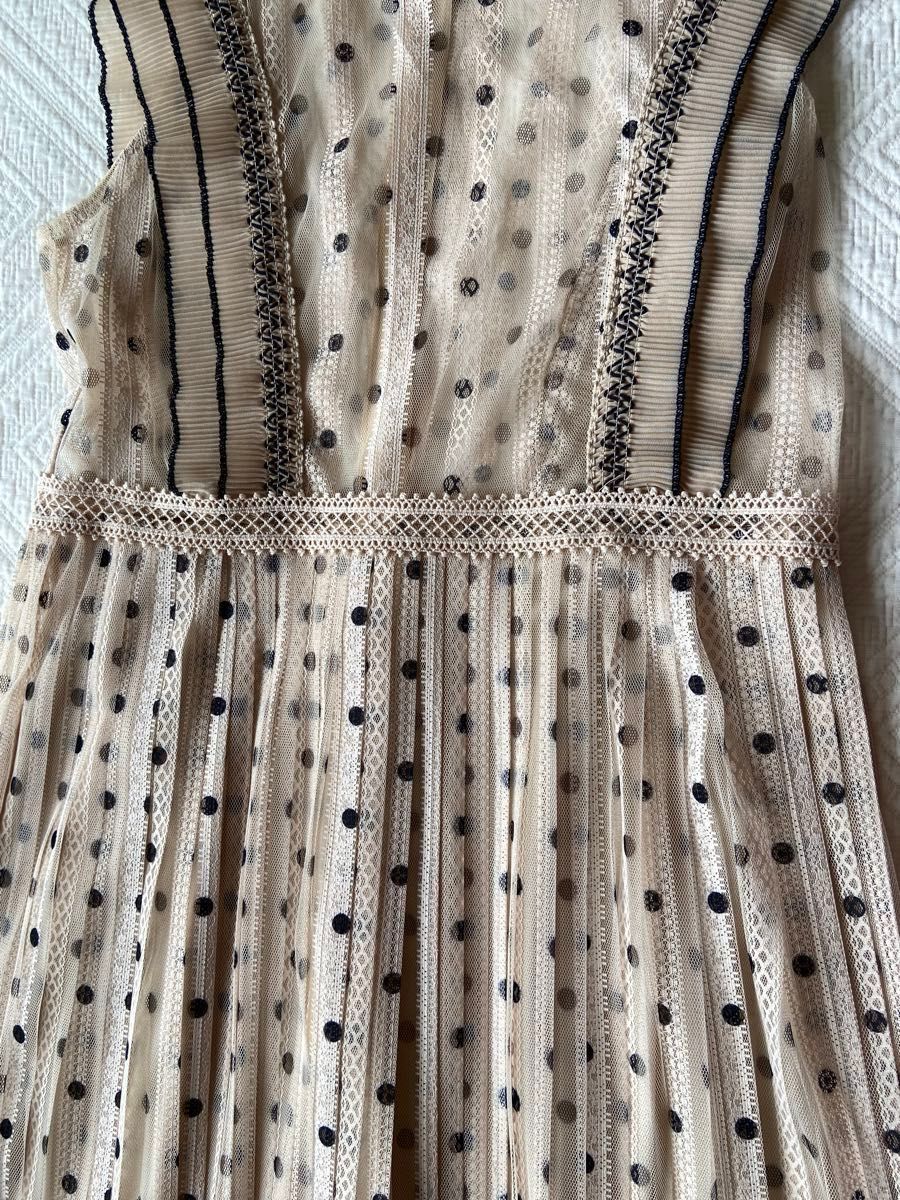 美品】大人気 ZARA ザラ セミシースルードットワンピース ロング 美品】大人気 ZARA ザラ セミシースルードットワンピース ロング