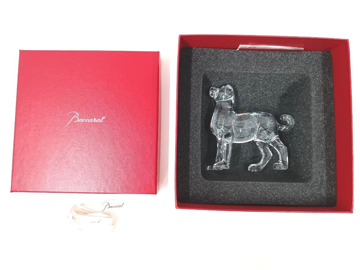 Baccarat バカラ 干支 コレクション 戌 犬 クリスタルガラス Baccarat バカラ 干支 コレクション 戌 犬 クリスタルガラス