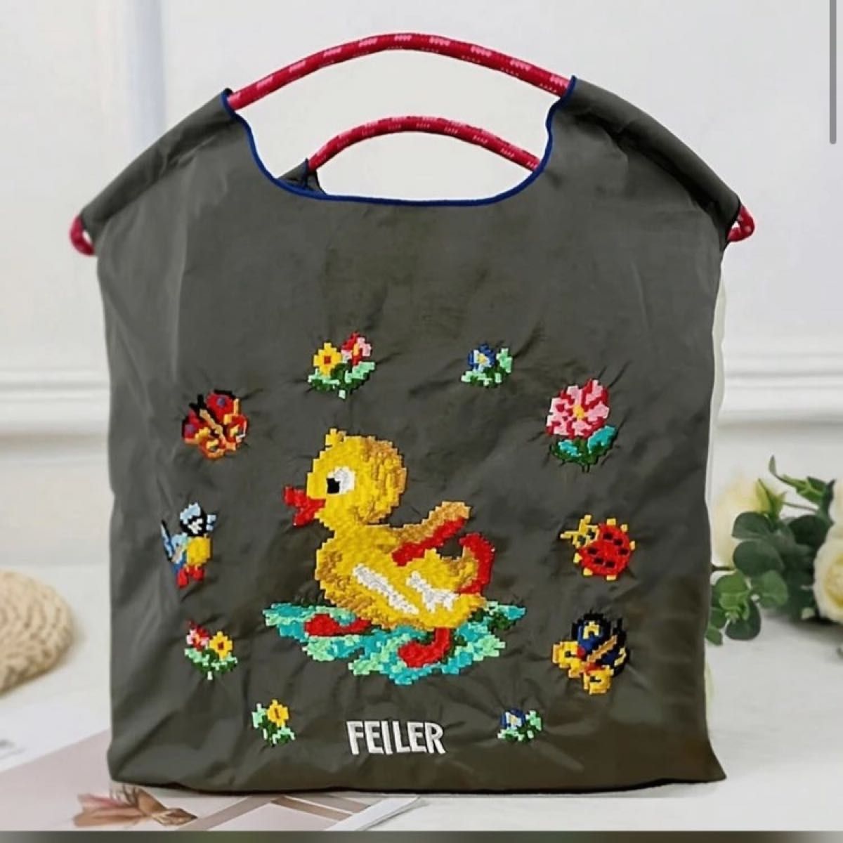 未使用 ボールアンドチェーン フェイラー エコバッグ 刺繍 未使用 ボールアンドチェーン フェイラー エコバッグ 刺繍