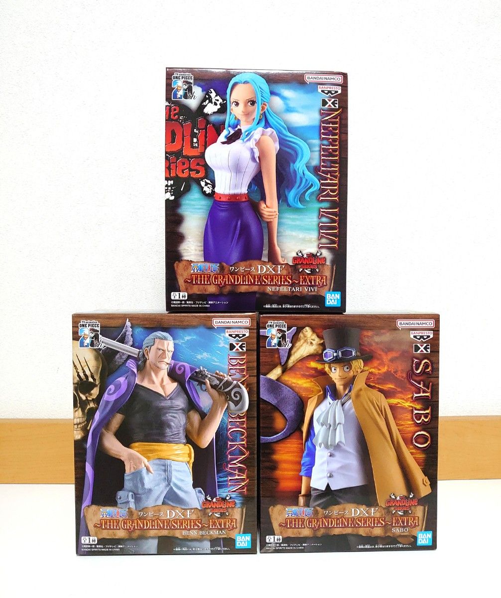 ワンピース フィギュア 3点セット ビビ サボ ベックマン DXF ワンピース フィギュア 3点セット ビビ サボ ベックマン DXF