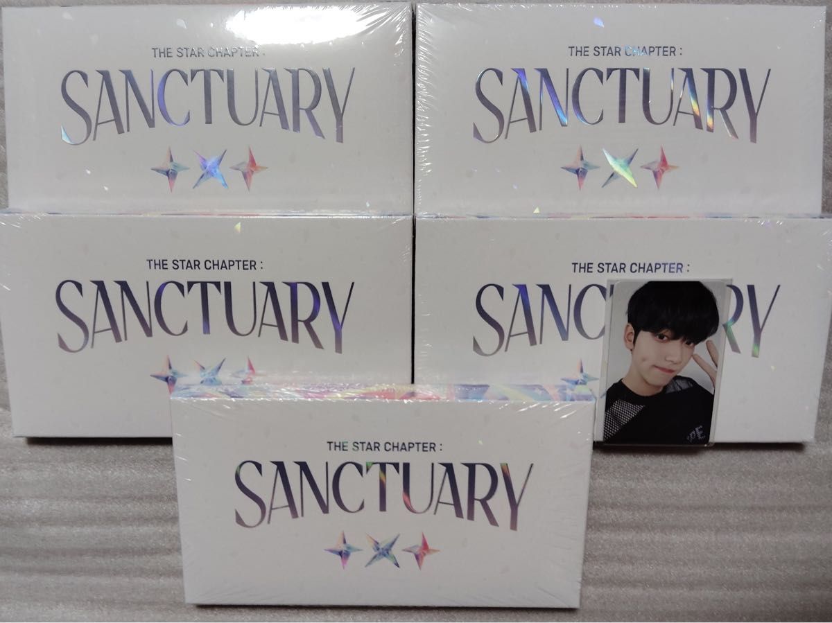 新品未開封】TXT SANCTUARY Angel ver 5形態セット ユニバ特典 新品未開封】TXT SANCTUARY Angel ver 5形態セット ユニバ特典
