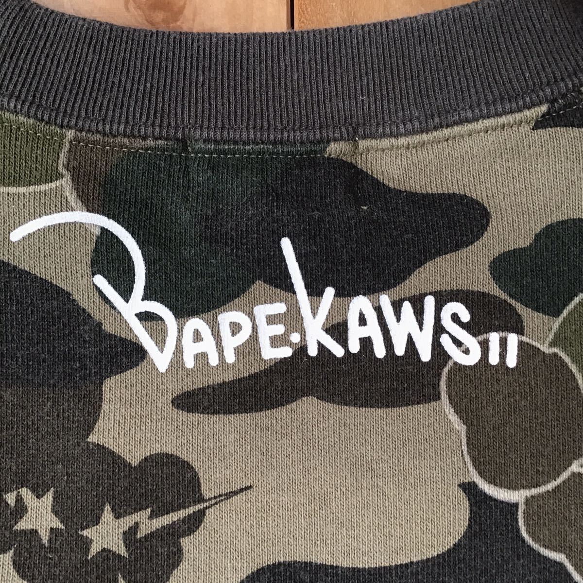 kaws × BAPE レディース bendy 1st camo 半袖スウェット tallサイズ a bathing ape apee エイプ ベイプ アベイシングエイプ カウズ ladies_画像6