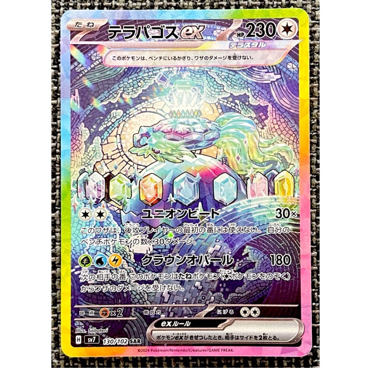 ポケモンカード テラパゴスex SAR ポケモンカードゲーム ステラ ポケモンカード テラパゴスex SAR ポケモンカードゲーム ステラ
