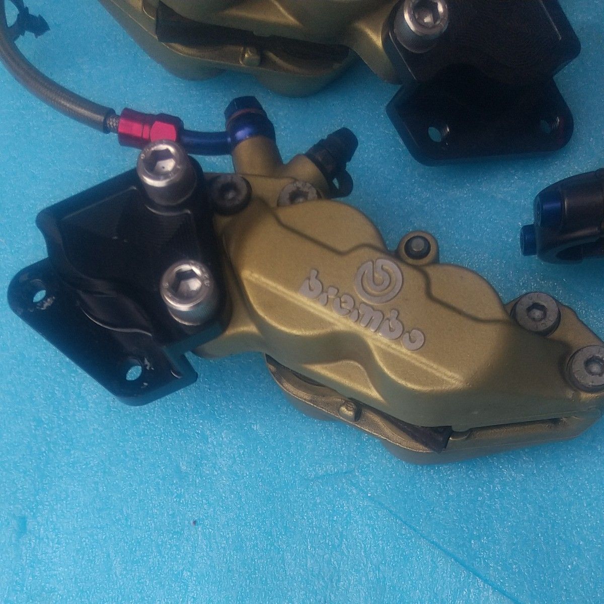 カワサキ ZXR250 CD型用 ブレンボ キャリパー 左右セット 4POT カワサキ ZXR250 CD型用 ブレンボ キャリパー 左右セット 4POT