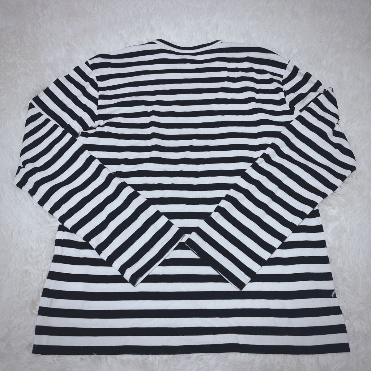 COMME des GARCONS ボーダー ロゴプリントTシャツ 長袖 ロンT COMME des GARCONS ボーダー ロゴプリントTシャツ 長袖 ロンT