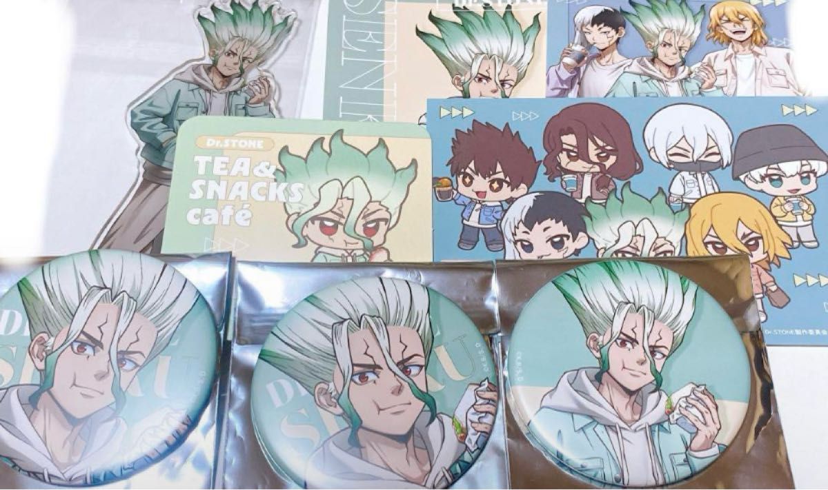 Dr STONE 石神千空 mixx garden アクリルスタンド BIGマット缶 Dr STONE 石神千空 mixx garden アクリルスタンド BIGマット缶