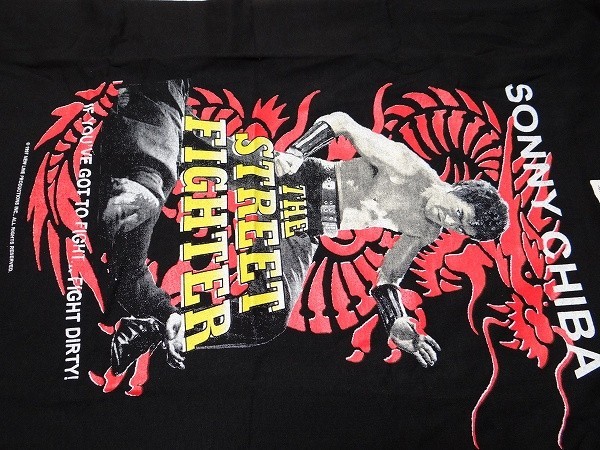 新品 90年代 ビンテージ USA製 MOSQUITOHEAD モスキートヘッド 千葉真一 SONNY CHIBA ストリートファイター 格闘技 拳法 Tシャツ Sサイズ_画像3