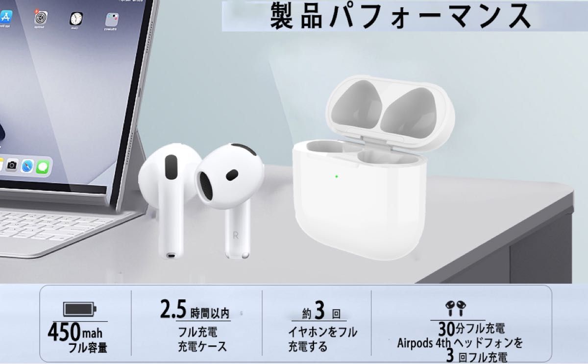 新品 AirPods 第4世代 専用 ワイヤレス USB-C 充電 対応 ケース 新品 AirPods 第4世代 専用 ワイヤレス USB-C 充電 対応 ケース