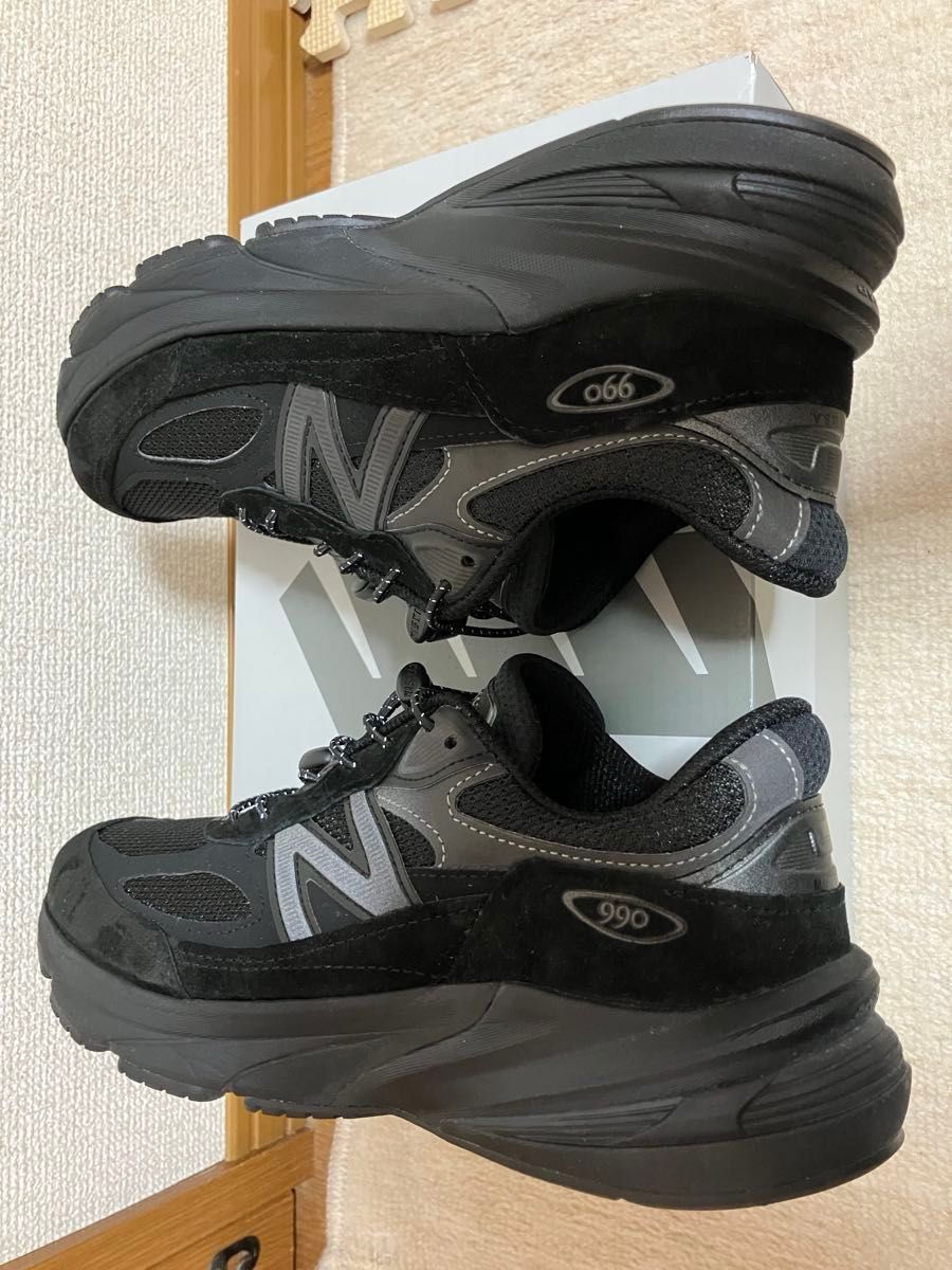 ほぼ新品同様】New Balance 990 v6 BB6 トリプルブラック 25cm ほぼ新品同様】New Balance 990 v6 BB6 トリプルブラック 25cm