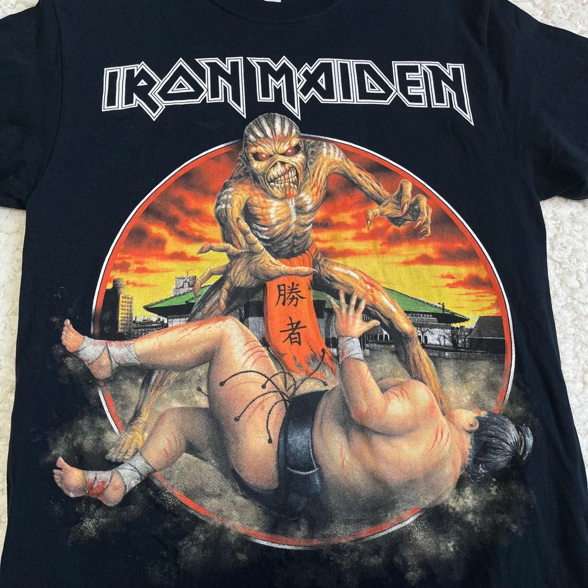 IRON MAIDENアイアンメイデン16年日本公演限定相撲エディTシャツ IRON MAIDENアイアンメイデン16年日本公演限定相撲エディTシャツ