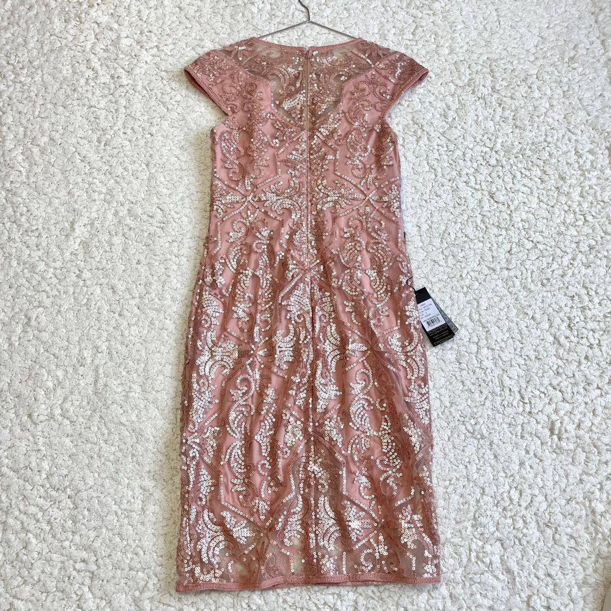 新品タグ付き】TADASHI SHOJI スパンコール ドレス ワンピース 新品タグ付き】TADASHI SHOJI スパンコール ドレス ワンピース