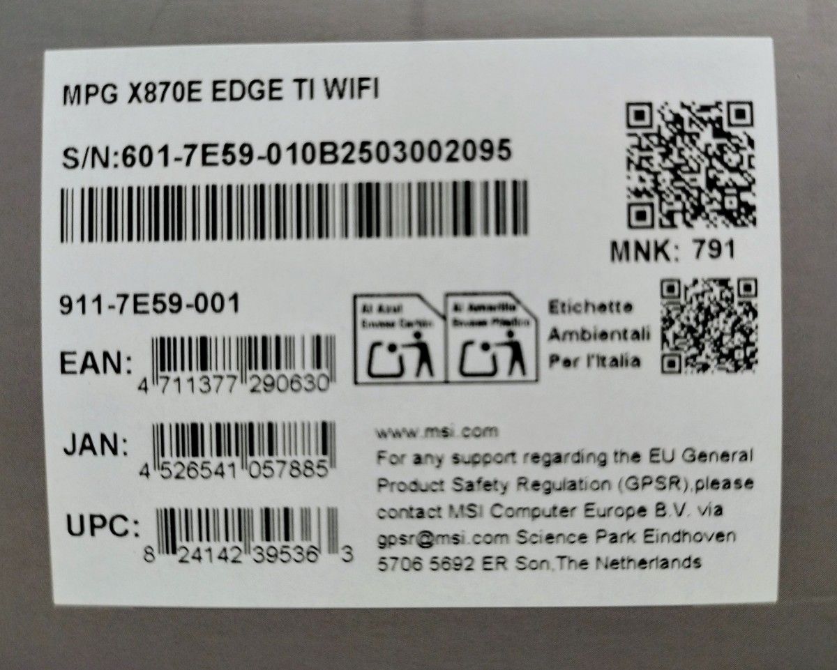 MSI MPG X870E EDGE TI WIFI マザーボード|Yahoo!フリマ(旧 MSI MPG X870E EDGE TI WIFI マザーボード|Yahoo!フリマ(旧