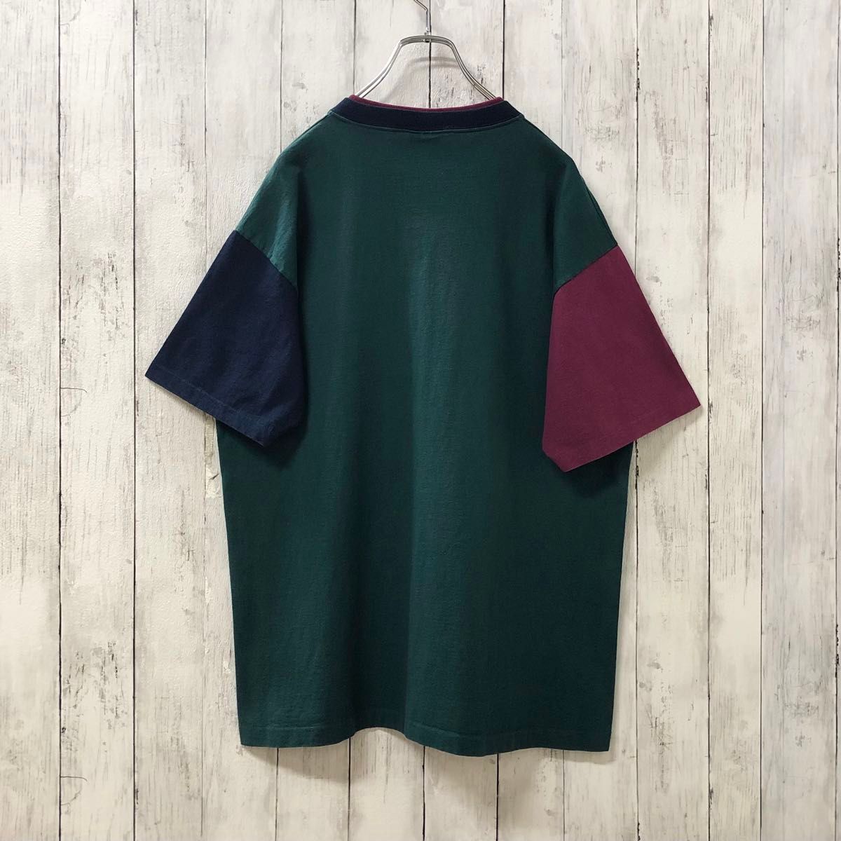 90s OARSMAN USA製 アメリカ古着 クレイジーパターン 刺繍ロゴ 90s OARSMAN USA製 アメリカ古着 クレイジーパターン 刺繍ロゴ