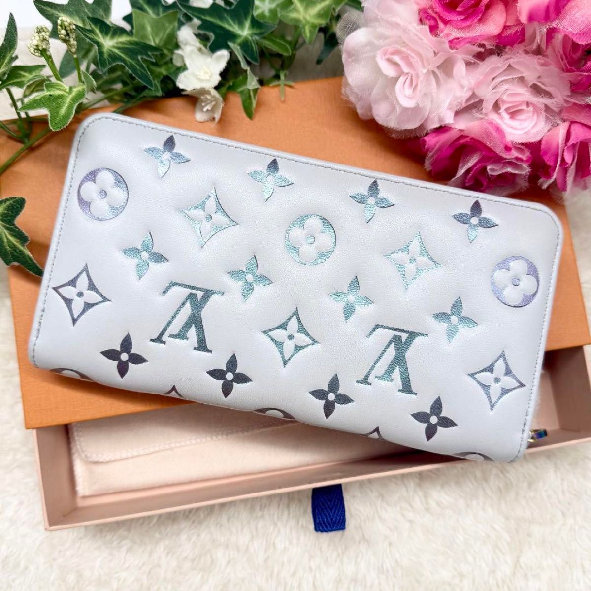 【LOUIS VUITTON】ジッピー・ウォレット ラムレザー 新品級 日本限定完売品 ルイヴィトン ラムレザー クッサン SKI