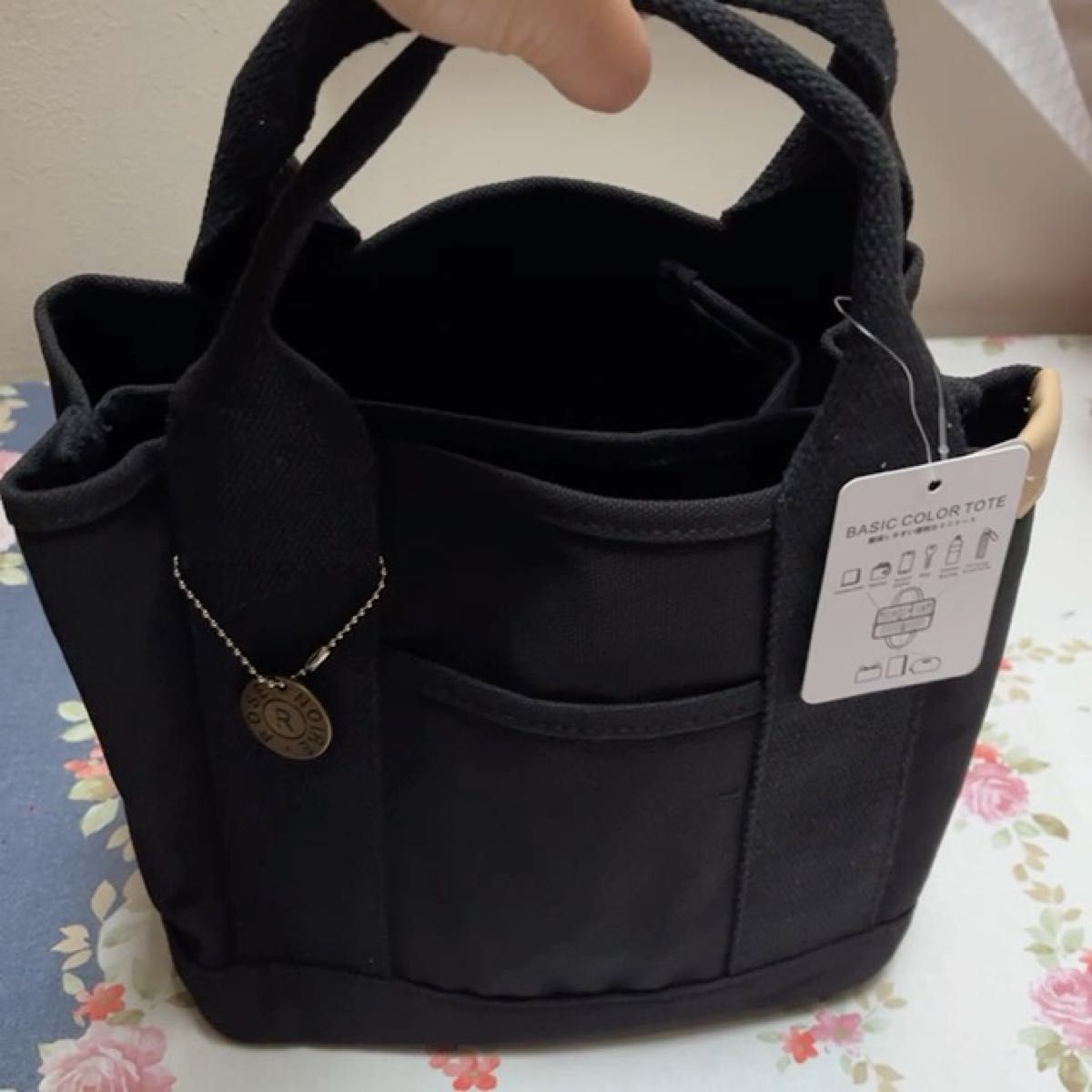 レディース 帆布トートバッグ ブラック