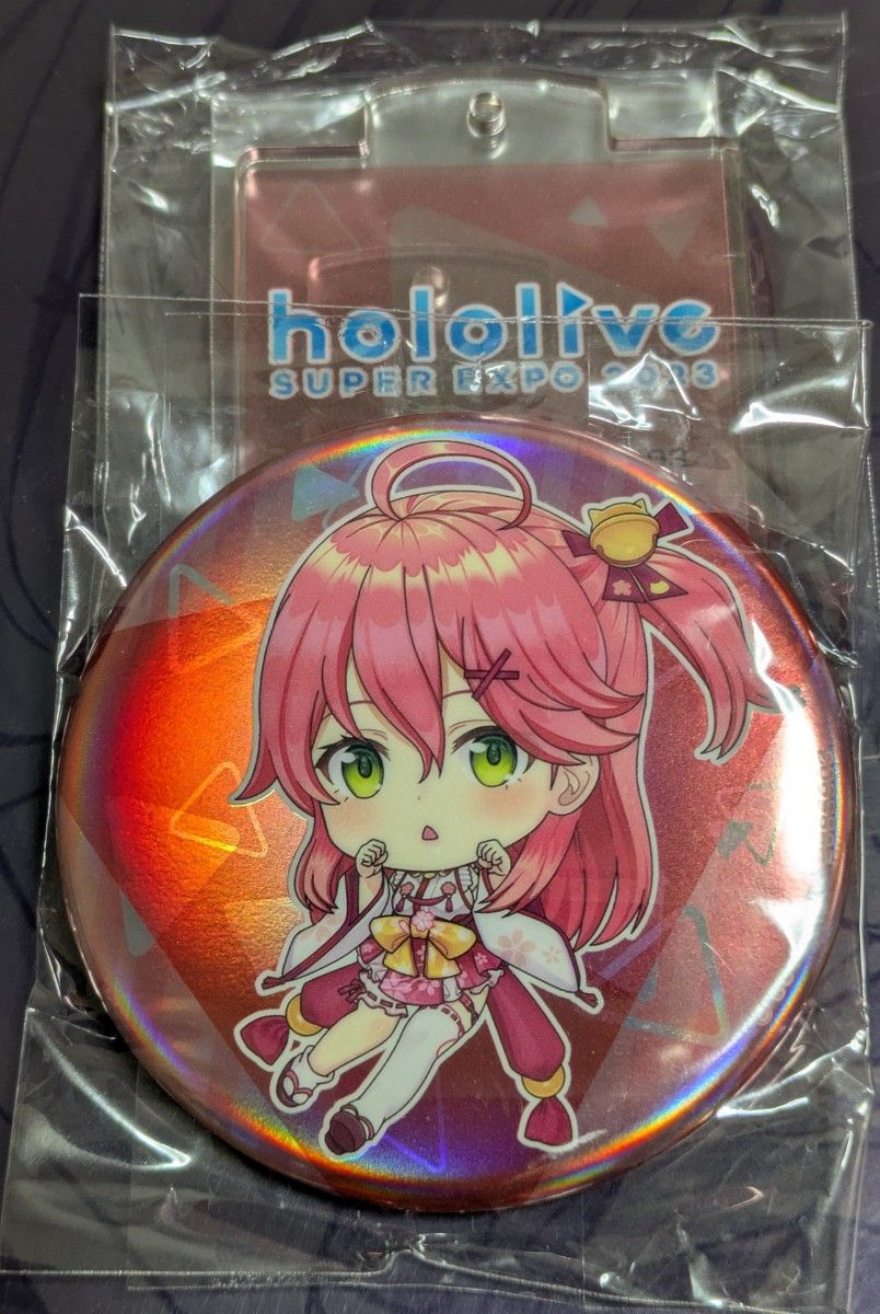 hololive SUPER EXPO 2023 開催記念缶バッジ&スタンド さくら hololive SUPER EXPO 2023 開催記念缶バッジ&スタンド さくら
