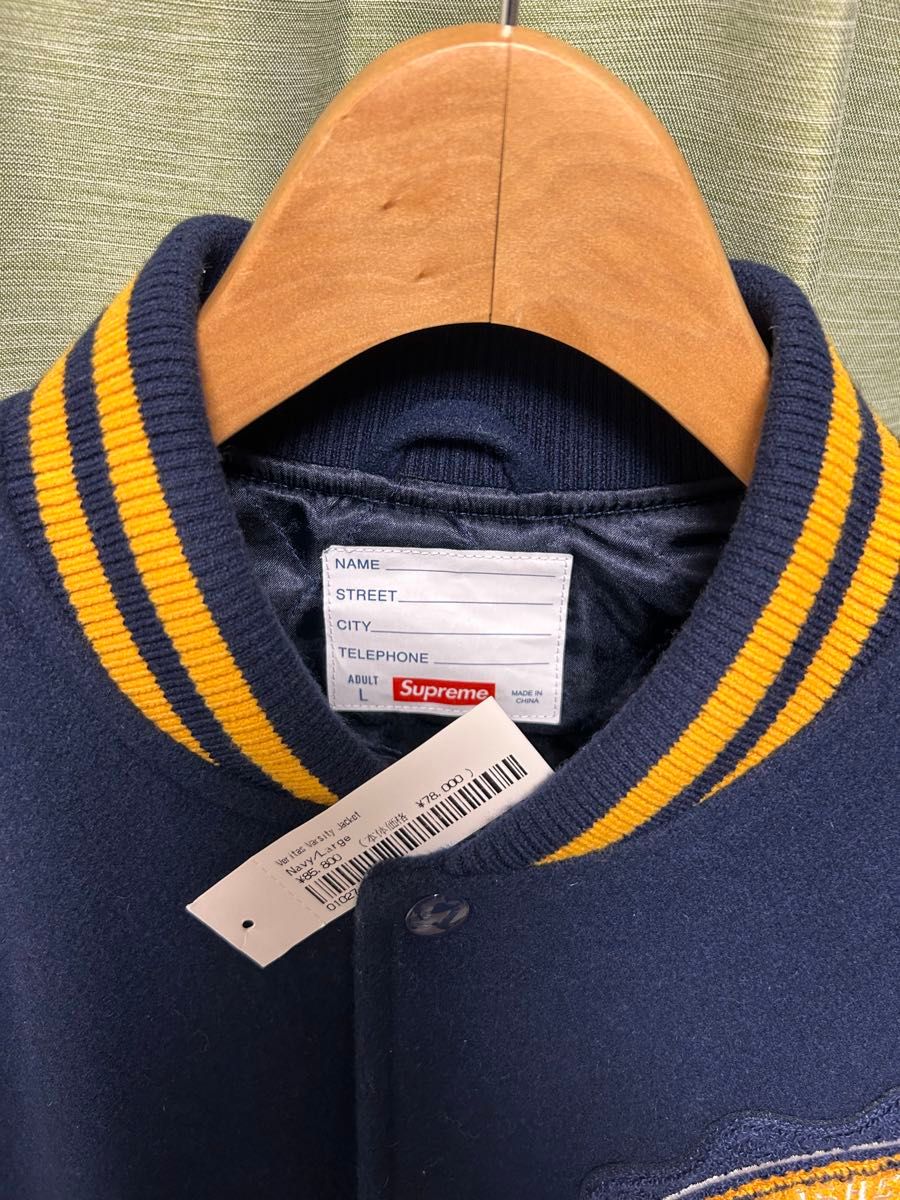 Supreme Veritas Varsity Jacket Navy サイズ L|Yahoo!フリマ Supreme Veritas Varsity Jacket Navy サイズ L|Yahoo!フリマ