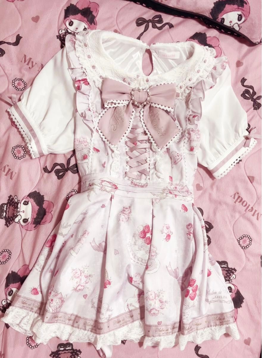 LIZLISA Salon de Fraise柄セットアップ|Yahoo!フリマ(旧 LIZLISA Salon de Fraise柄セットアップ|Yahoo!フリマ(旧