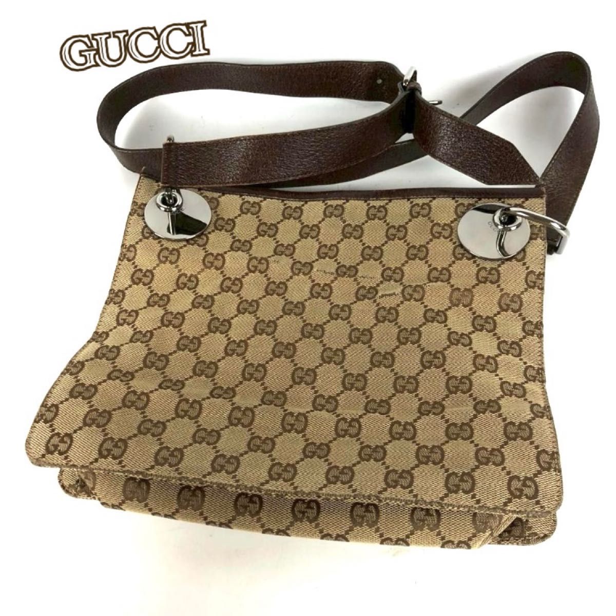 【特別送料無料!】 GUCCI グッチ レディース ショルダーバッグ GGキャンバス バッグ