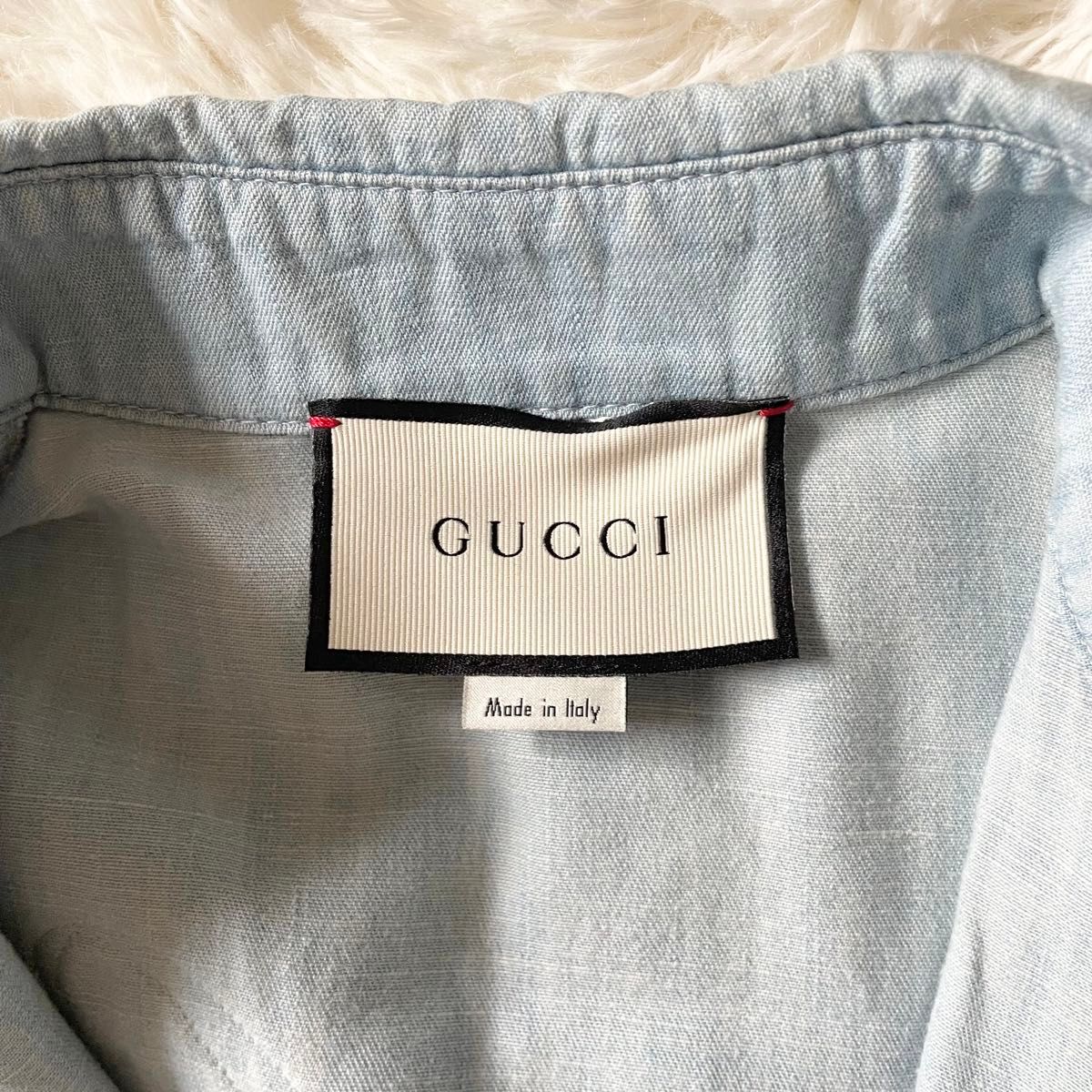 新品未使用 GUCCI グッチ ヤンキースコラボ デニム サロペット 新品未使用 GUCCI グッチ ヤンキースコラボ デニム サロペット