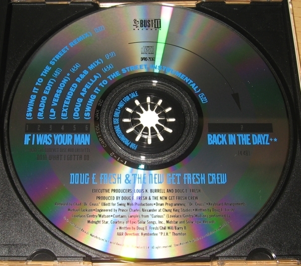 ★CDS★Doug E Fresh/If I Was Your Man(Remix)★PROMO★ミドル★NEW JACK SWING★R&B Mix★CD SINGLE★& The New Get Fresh Crew★_画像1