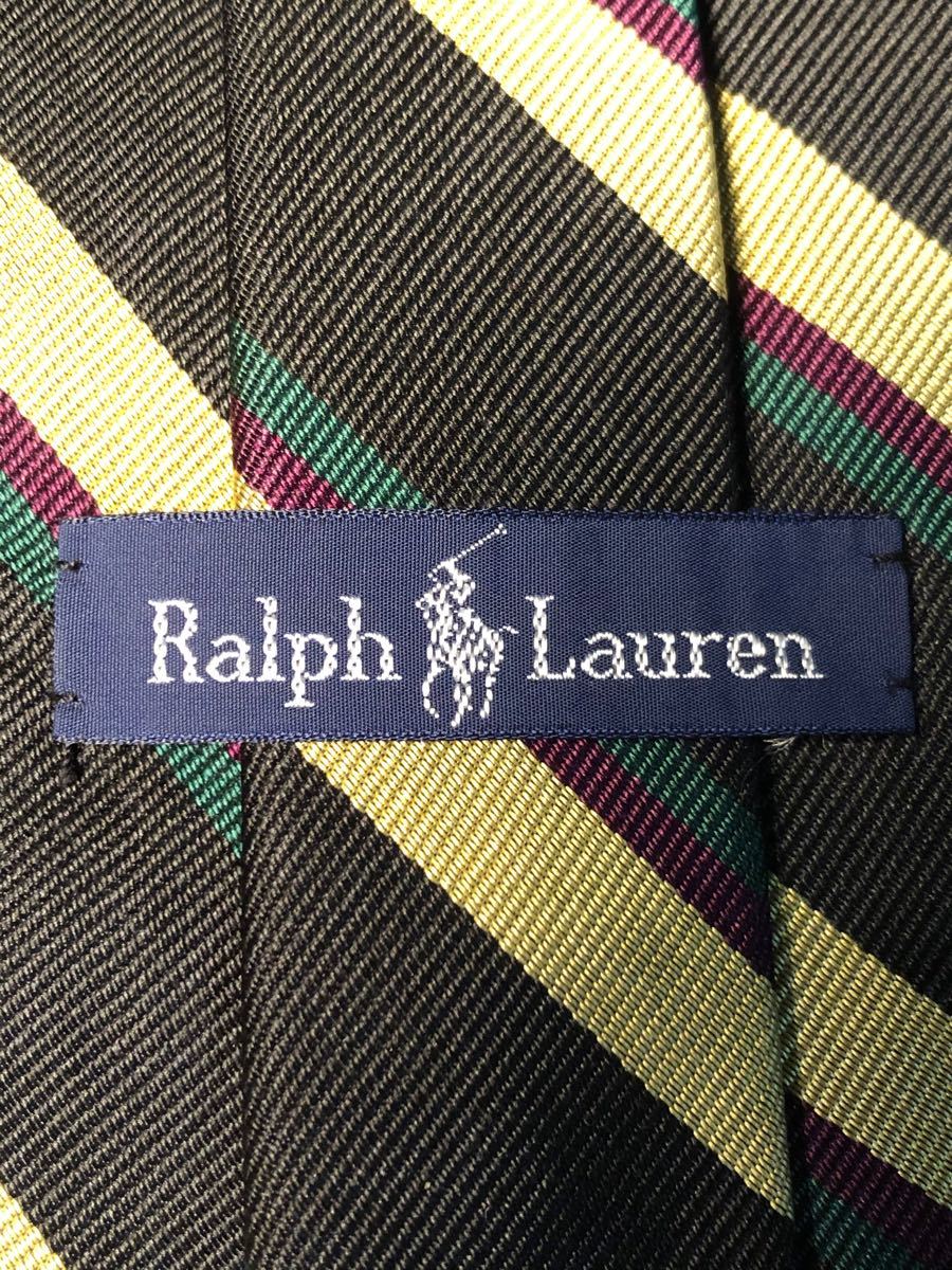 【Ralph Lauren】美品　ネクタイ　使いやすいストライプ柄