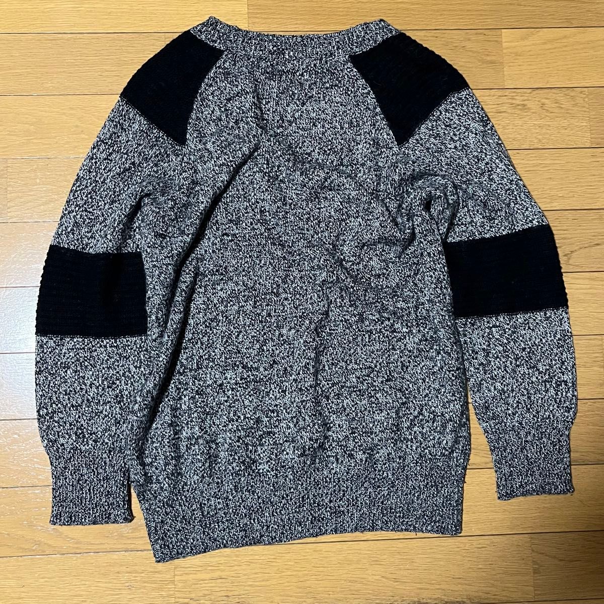 Sサイズ HERE'S 長袖ニット セーター グレー 黒 白|Yahoo Sサイズ HERE'S 長袖ニット セーター グレー 黒 白|Yahoo