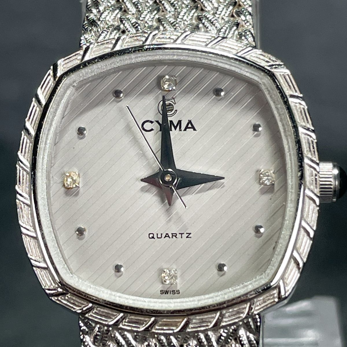 美品 CYMA シーマ 616 腕時計 アナログ クオーツ 3針 グレー文字 美品 CYMA シーマ 616 腕時計 アナログ クオーツ 3針 グレー文字