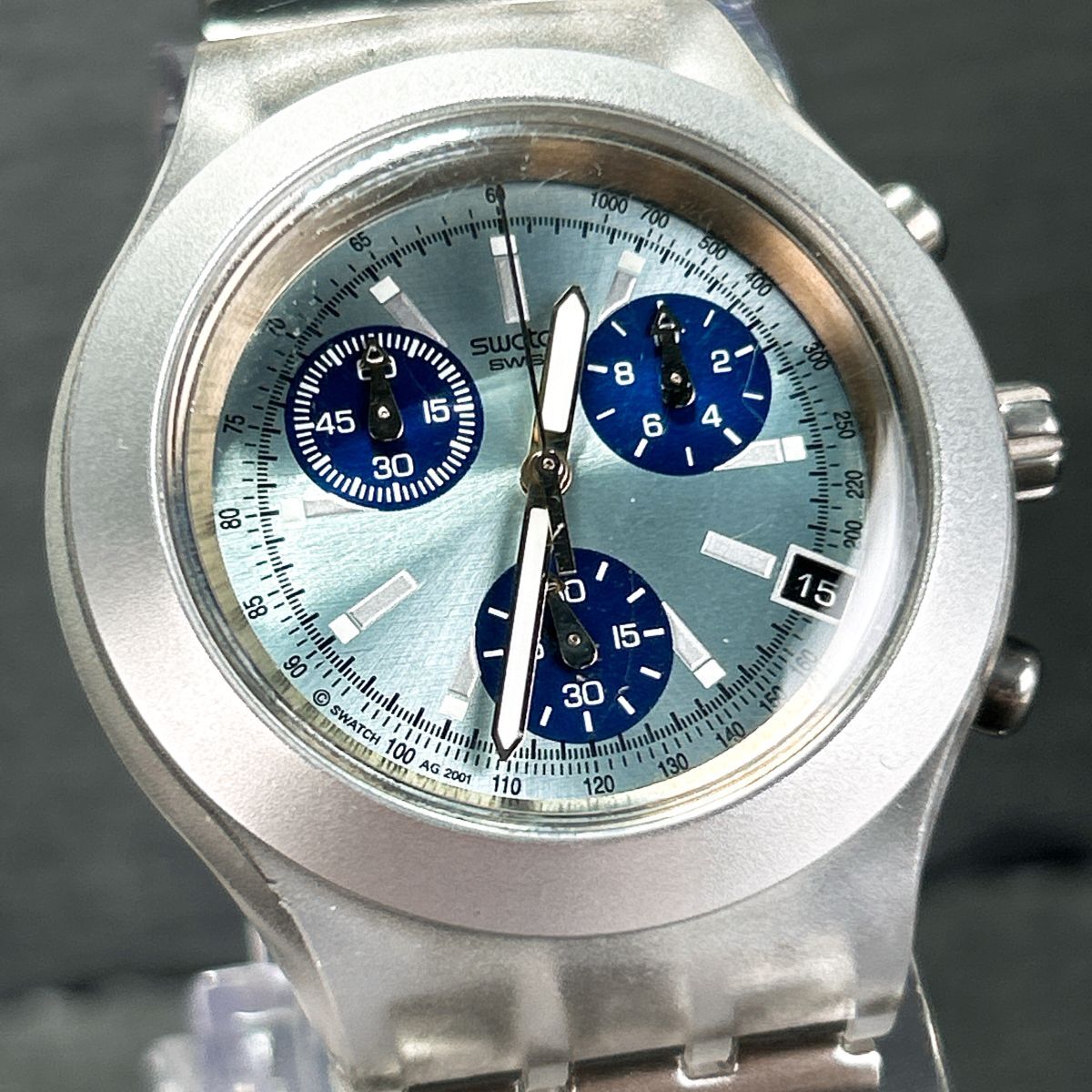 美品 Swatch Irony スウォッチ アイロニー Diaphane Chrono 美品 Swatch Irony スウォッチ アイロニー Diaphane Chrono