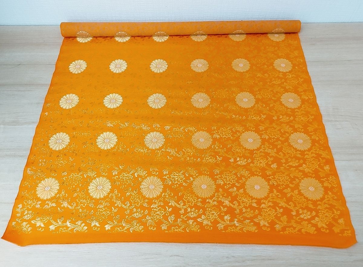 美品 保管品 日蓮宗 反物 正絹 金襴 絹織物 生地 法衣 法要 葬儀 美品 保管品 日蓮宗 反物 正絹 金襴 絹織物 生地 法衣 法要 葬儀