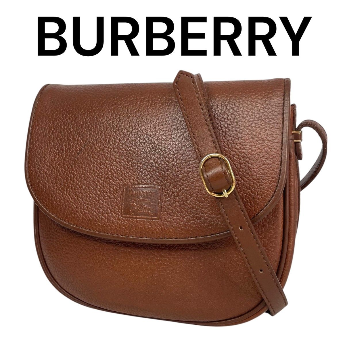 BURBERRY バーバリー ショルダーバッグ ブラウン レザー ノバ BURBERRY バーバリー ショルダーバッグ ブラウン レザー ノバ