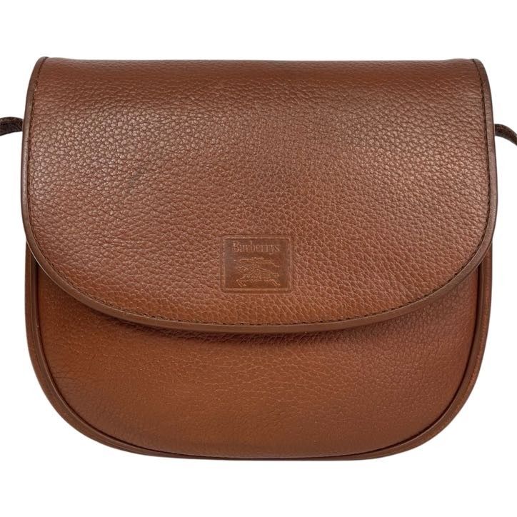 BURBERRY バーバリー ショルダーバッグ ブラウン レザー ノバ BURBERRY バーバリー ショルダーバッグ ブラウン レザー ノバ