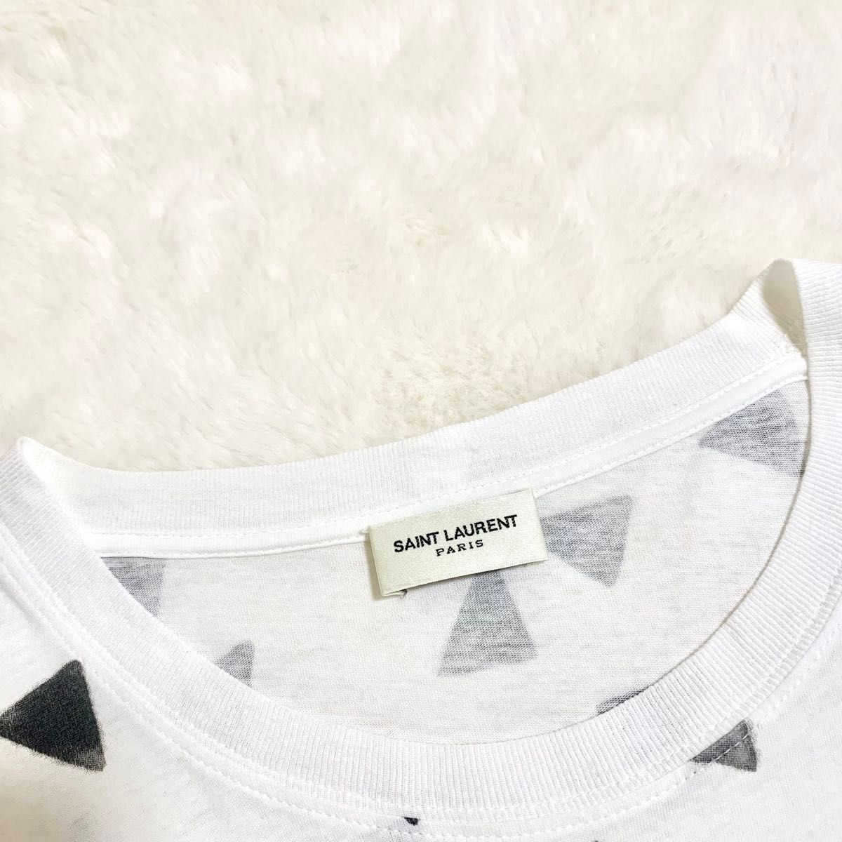 SAINT LAURENT PARIS エディ期 トライアングル Tシャツ S|Yahoo SAINT LAURENT PARIS エディ期 トライアングル Tシャツ S|Yahoo