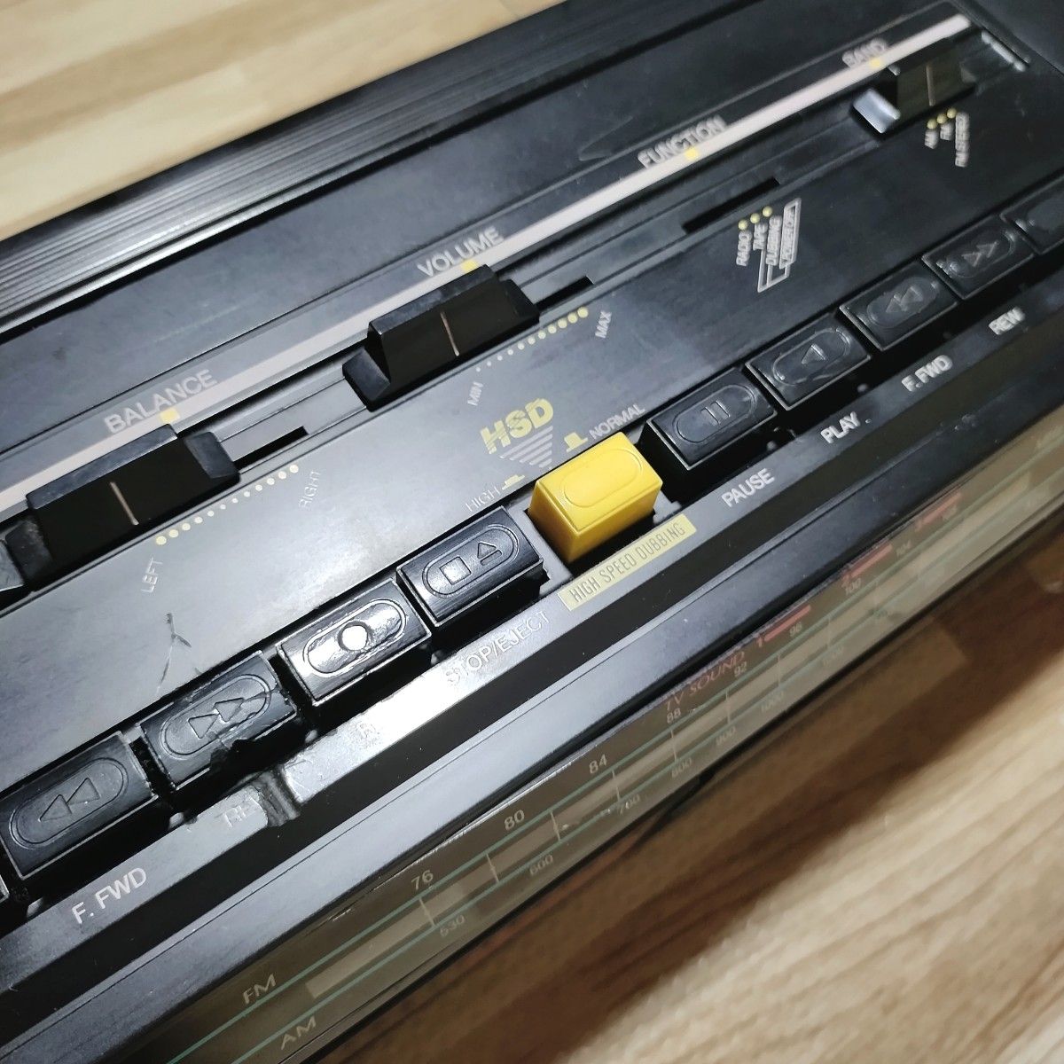 ジャンク品】ZOO W-106K ラジカセ ダブルカセットレコーダー ジャンク品】ZOO W-106K ラジカセ ダブルカセットレコーダー