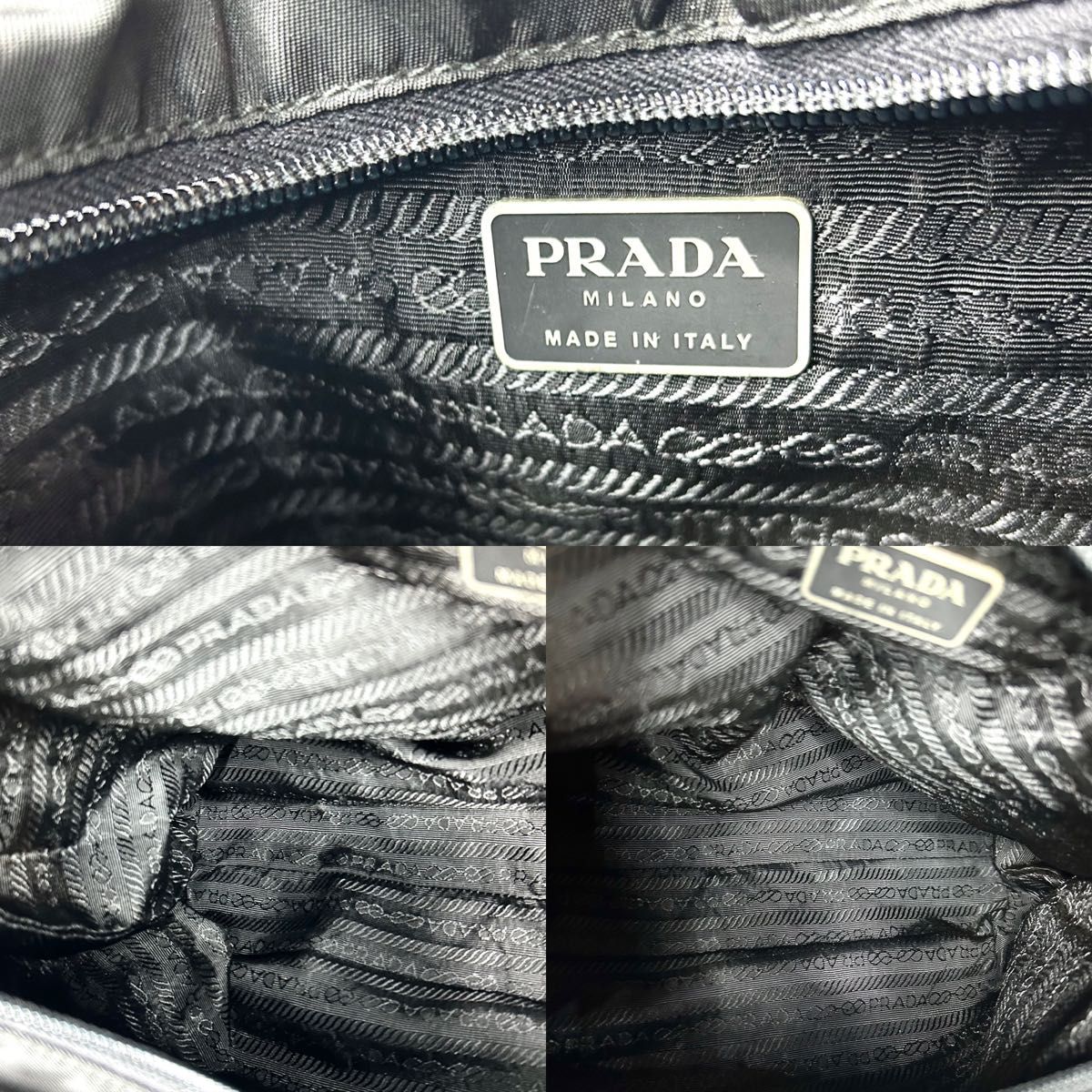 PRADA プラダ トートバッグ 三角プレート 白タグ ナイロン PRADA プラダ トートバッグ 三角プレート 白タグ ナイロン