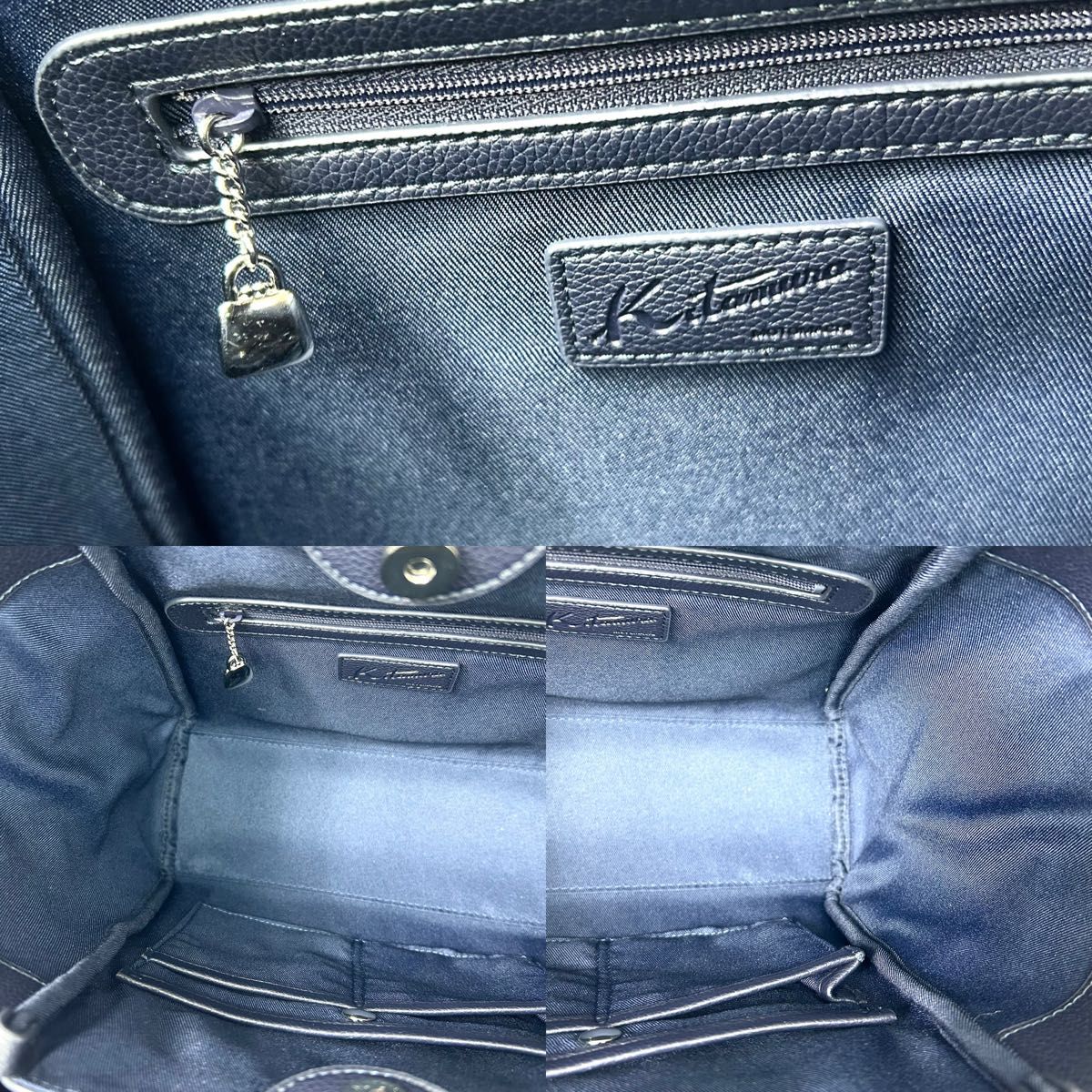 未使用 現行品 Kitamura キタムラ トートバッグ ネイビー Kロゴ 未使用 現行品 Kitamura キタムラ トートバッグ ネイビー Kロゴ
