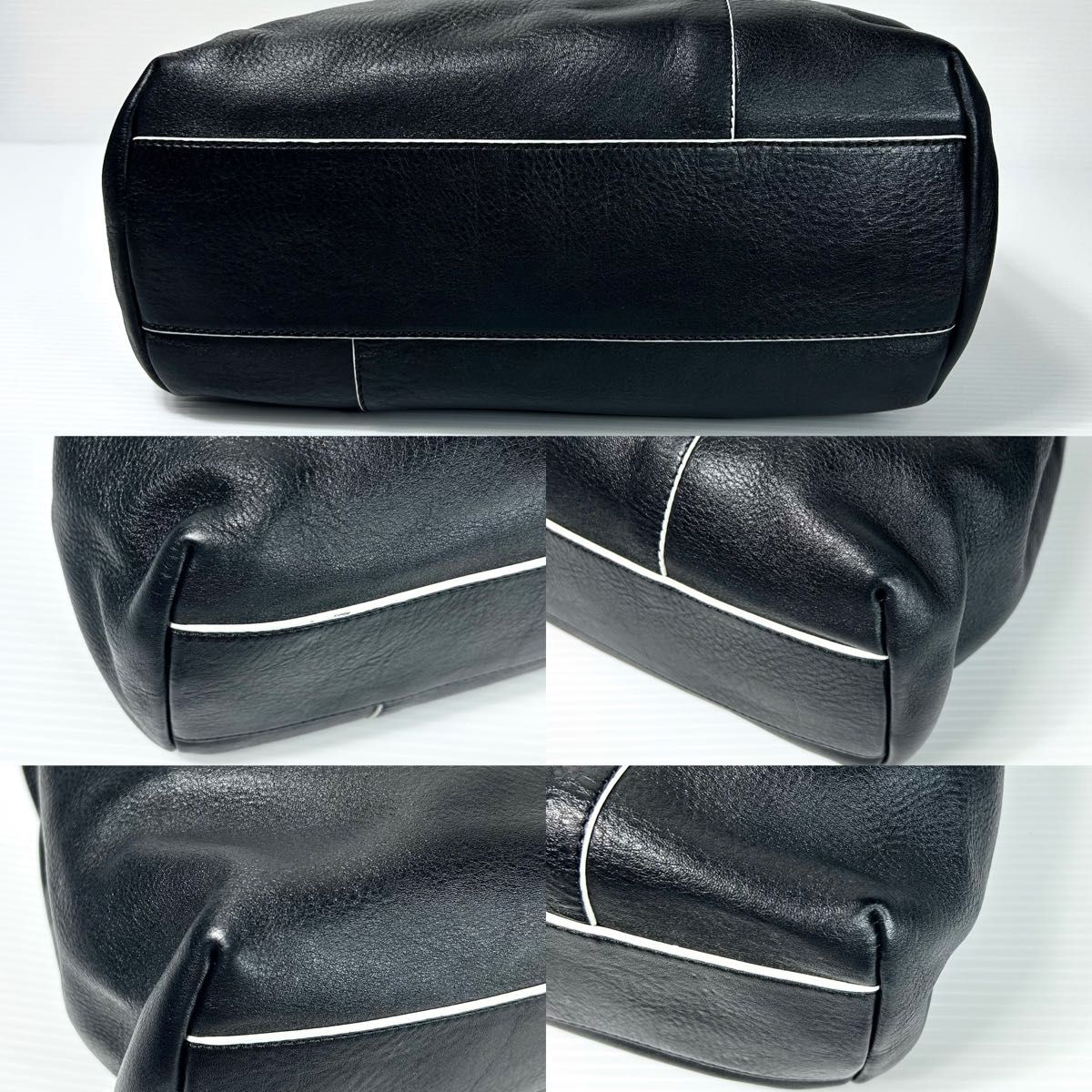 美品 HIROFU ヒロフ 2way トートバッグ ショルダー シボ レザー 美品 HIROFU ヒロフ 2way トートバッグ ショルダー シボ レザー
