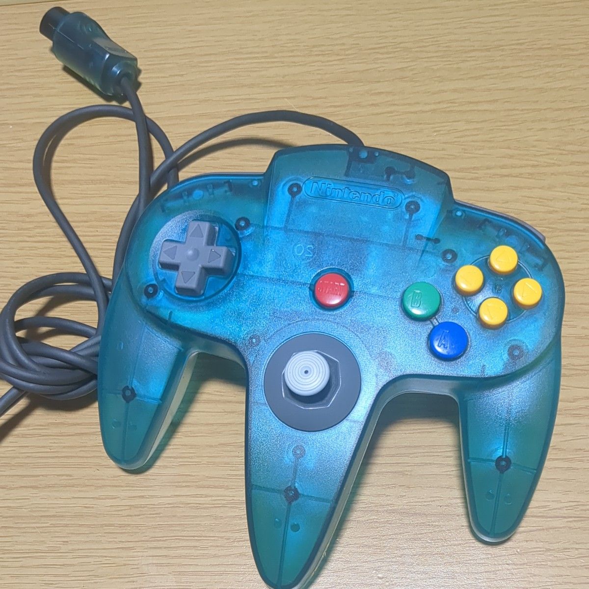 動作未確認】ニンテンドー64 コントローラー クリアブルー 動作未確認】ニンテンドー64 コントローラー クリアブルー