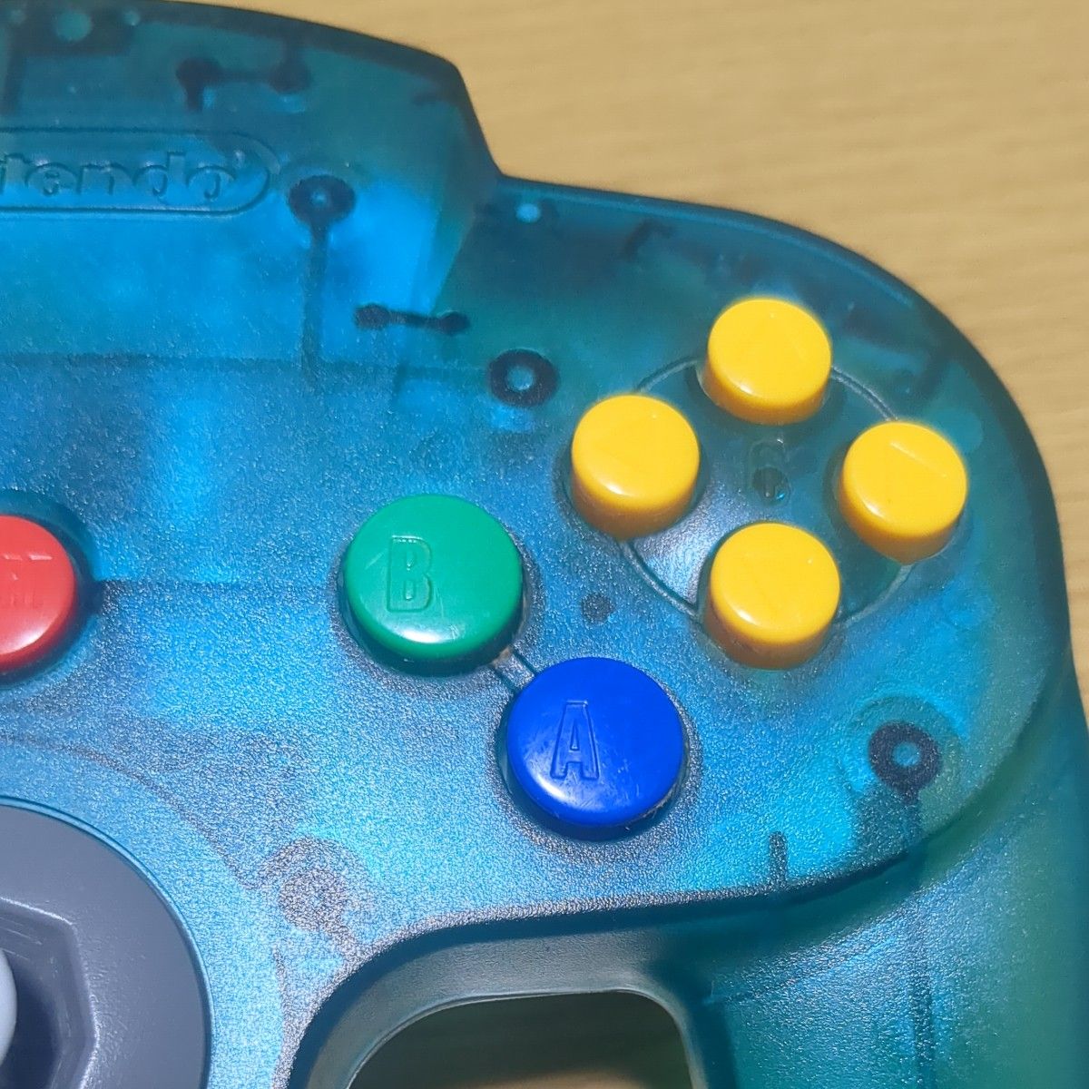 動作未確認】ニンテンドー64 コントローラー クリアブルー 動作未確認】ニンテンドー64 コントローラー クリアブルー