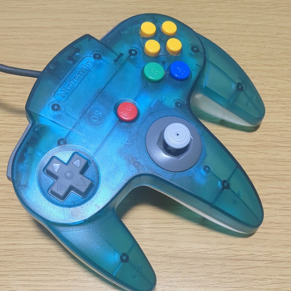 動作未確認】ニンテンドー64 コントローラー クリアブルー 動作未確認】ニンテンドー64 コントローラー クリアブルー